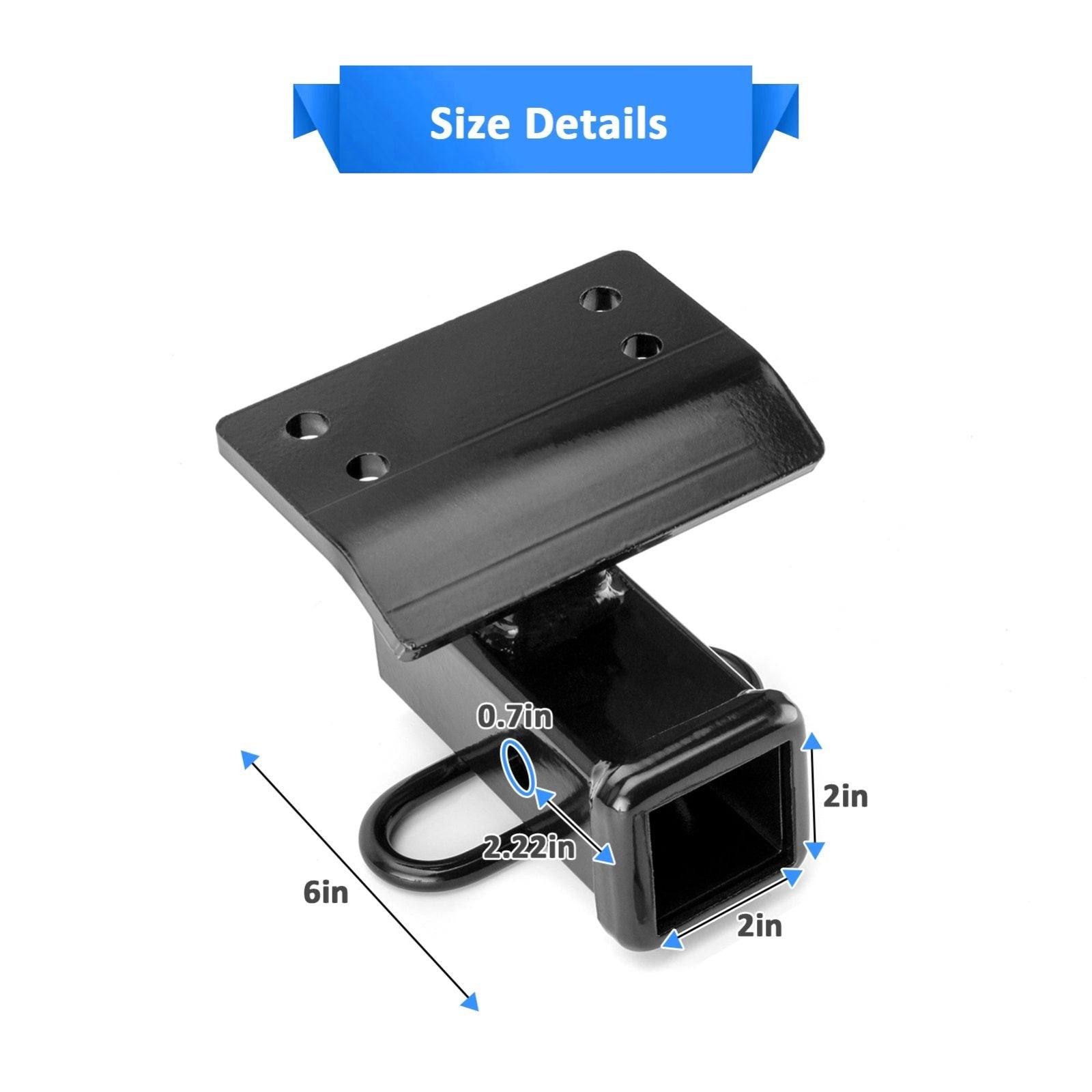 2009 - 2017 Volkswagen 1st Gen Tiguan 2" Rear Trailer Hitch & Adjustable Trailer Hitch Ball Mount - Weisen