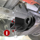 2009 - 2023 Toyota Tacoma Front Pair Heavy - Duty Steel Tow Hook + D Ring Shackle Kit - WeiSen - 7030401101