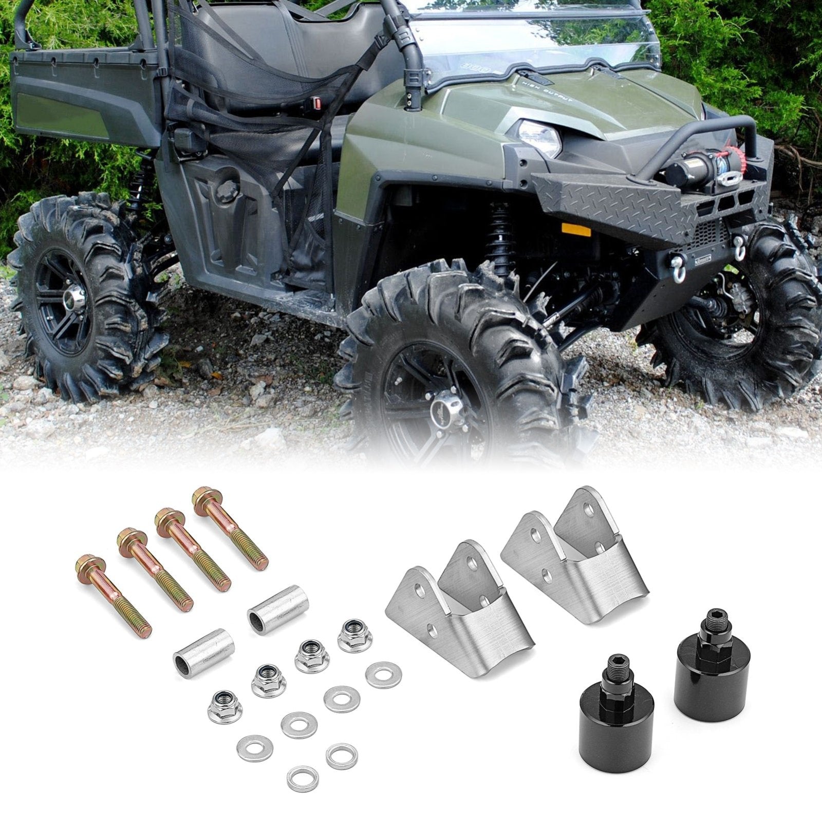 2010 - 2014 Polaris Ranger 400/500/800 Crew Midsize UTV 2" Front & Rear Full Lift Kit - WeiSen - ZT275