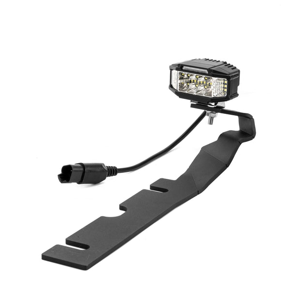 2010 - 2018 Dodge Ram 1500 2500 3500 White&Amber Strobe 3.5 Inch LED Hood Hinge Ditch Light Pods w/ Wiring Harness Kit - WeiSen - 70104008+70201013