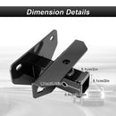 2010 - 2018 Dodge Ram 1500 Rear Class 3 Trailer Hitch 2" Receiver with 7 - Pin Trailer Wiring Harness Kit - WeiSen - 70108006+70206039