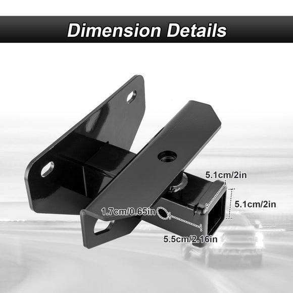 2010 - 2018 Dodge Ram 1500 Rear Class 3 Trailer Hitch 2" Receiver with 7 - Pin Trailer Wiring Harness Kit - WeiSen - 70108006+70206039