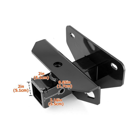 2010 - 2018 Dodge Ram 1500 Rear Class 3 Trailer Hitch 2" Receiver with 7 - Pin Trailer Wiring Harness Kit - WeiSen - 70108006+70206039