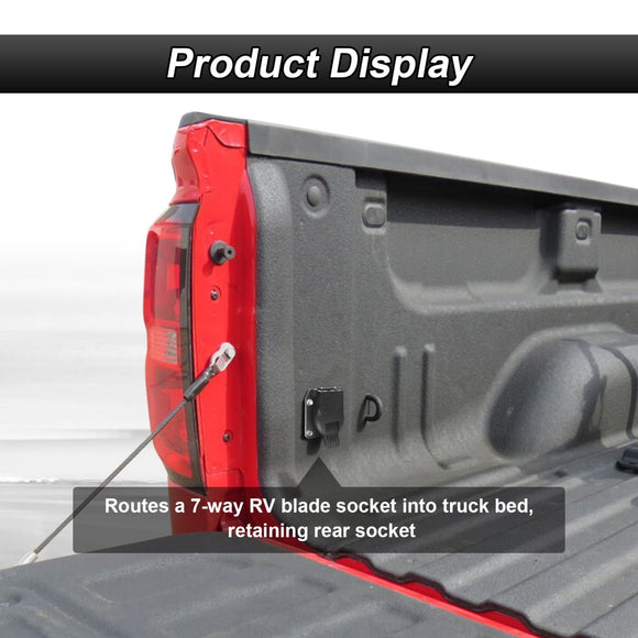 2010 - 2018 Dodge Ram 1500 Rear Class 3 Trailer Hitch 2" Receiver with 7 - Pin Trailer Wiring Harness Kit - WeiSen - 70108006+70206039