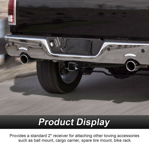 2010 - 2018 Dodge Ram 1500 Rear Class 3 Trailer Hitch 2" Receiver with 7 - Pin Trailer Wiring Harness Kit - WeiSen - 70108006+70206039