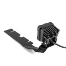 2010 - 2018 DODGE RAM 1500/2500/3500 Hood Hinge 3" White & Amber Strobe LED Ditch Light Pod Kit - WeiSen - 70104008+70201007