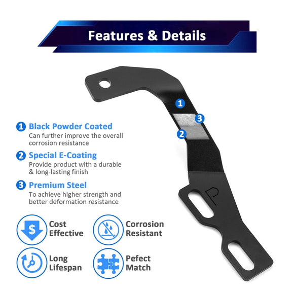 2010 - 2023 2nd Gen Lexus GX 460 Hood Hinge 3" White & Amber Strobe LED Ditch Light Pod Kit - WeiSen - 70104047+70201007