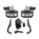 2010 - 2023 Lexus GX 460 White&Amber Strobe 3.5 Inch LED Hood Hinge Ditch Light Pods w/ Wiring Harness Kit - WeiSen - 70104047+70201013