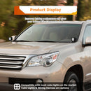 2010 - 2023 Lexus GX 460 White&Amber Strobe 3.5 Inch LED Hood Hinge Ditch Light Pods w/ Wiring Harness Kit - WeiSen - 70104047+70201013