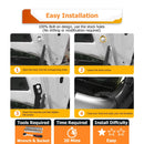 2010 - 2023 Lexus GX 460 White&Amber Strobe 3.5 Inch LED Hood Hinge Ditch Light Pods w/ Wiring Harness Kit - WeiSen - 70104047+70201013