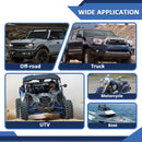 2010 - 2024 Toyota 4Runner 3" White & Amber Strobe LED Ditch Light Pods W/ DT Wiring Harness Kit - WeiSen - 70104004+70201007