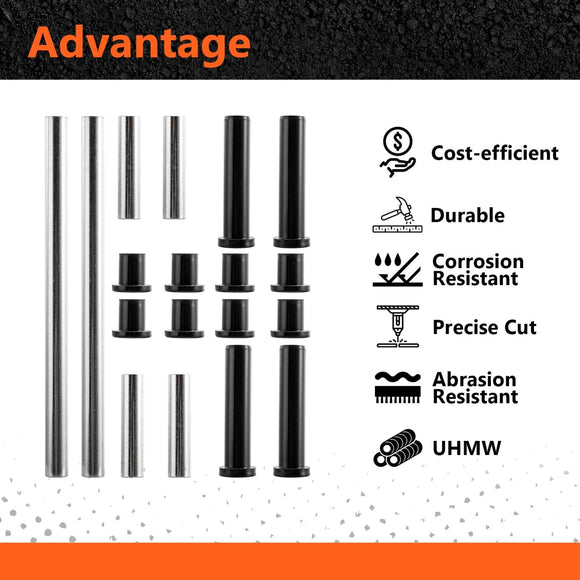 2011 - 2014 Polaris RZR XP 900 UTV Front A - Arm Bushing Kit Heavy Duty UHMW Bushings - WeiSen - 80405009