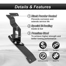 2011 - 2016 Ford F250 and F350 Super Duty White&Amber Strobe 3.5 Inch LED Hood Hinge Ditch Light Pods w/ Wiring Harness Kit - WeiSen - 70104019+70201013