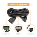 2011 - 2017 5th Gen Ford Explorer Plug&Play 4 - Way Flat Output 4 - Pin Trailer Wiring Harness Kit - WeiSen - 70206037