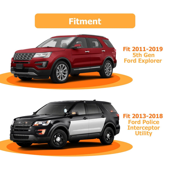 2011 - 2017 5th Gen Ford Explorer Plug&Play 4 - Way Flat Output 4 - Pin Trailer Wiring Harness Kit - WeiSen - 70206037