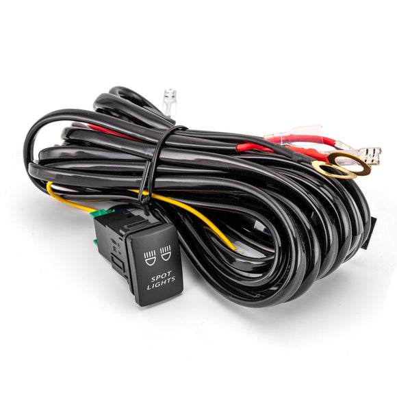 Toyota Tacoma 4Runner RAV4 Tundra LED Spot Light Wiring Harness Push Button Switch Kit - WeiSen - 70203023