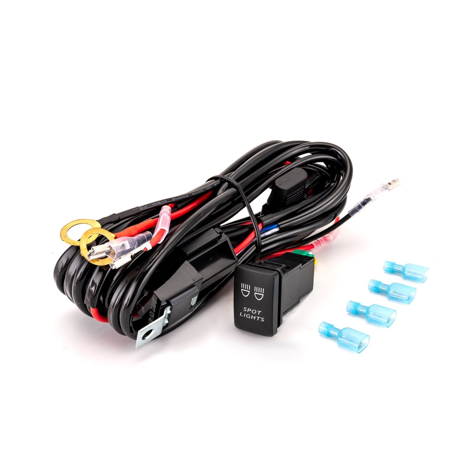 2012+ Toyota Tacoma 4Runner Tundra LED Spot Light Wiring Harness Push Button Switch Kit - Weisen