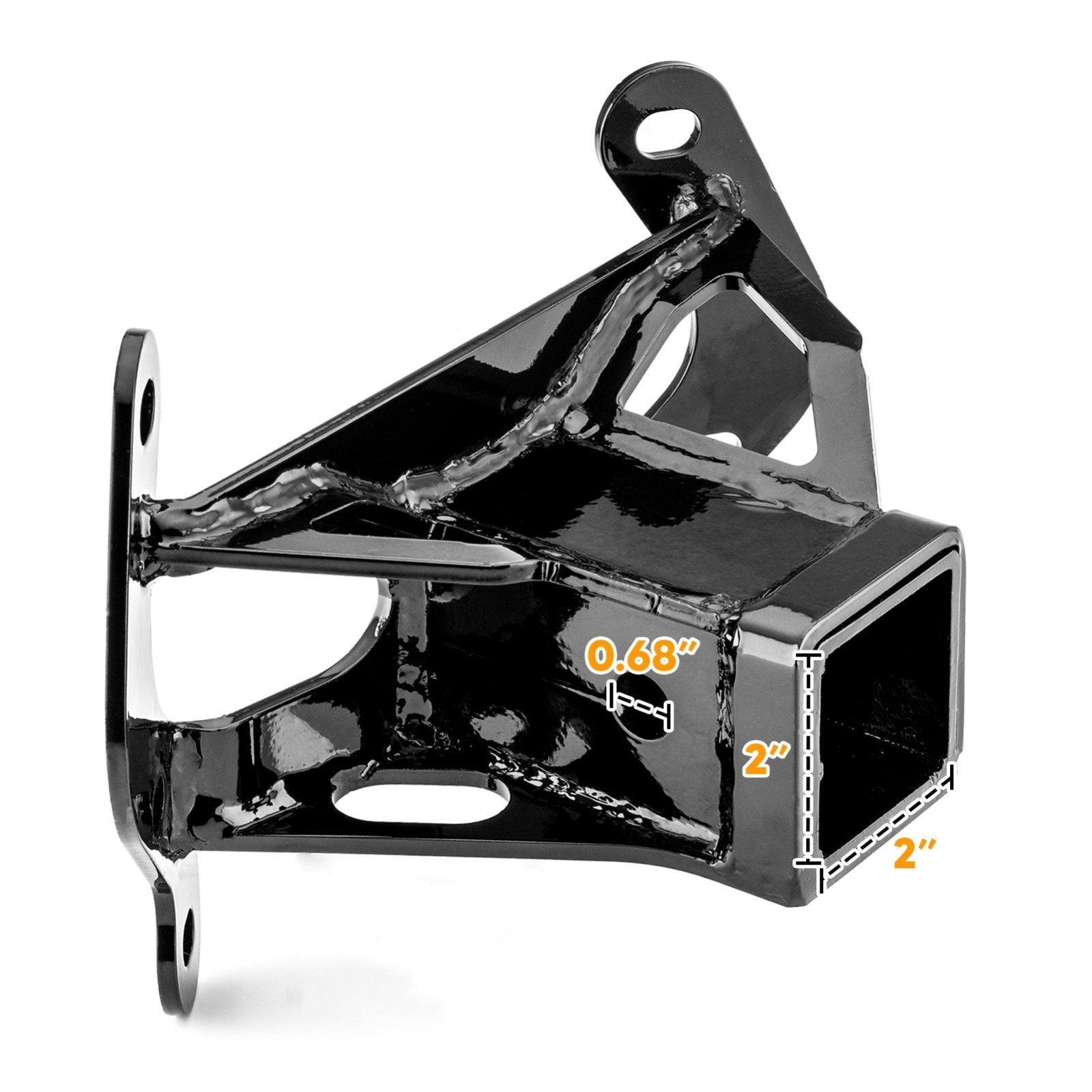 2013 - 2016 Can - Am Maverick X/Max Heavy - Duty Steel Rear Trailer Hitch & 2" Shackle Hitch Receiver Kit - Weisen