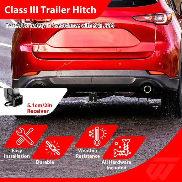 2013 - 2025 Mazda CX - 5 Heavy - Duty Steel Class 3 Trailer Hitch 2" Receiver - WeiSen - 70108037