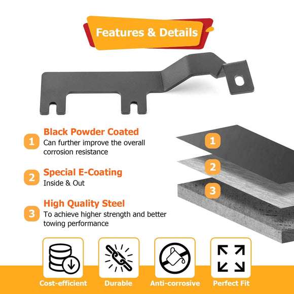 2014 - 2018 Chevy Silverado, GMC Sierra 1500 White&Amber Strobe 3.5 Inch LED Hood Hinge Ditch Light Pods w/ Wiring Harness Kit - WeiSen - 70104037+70201013