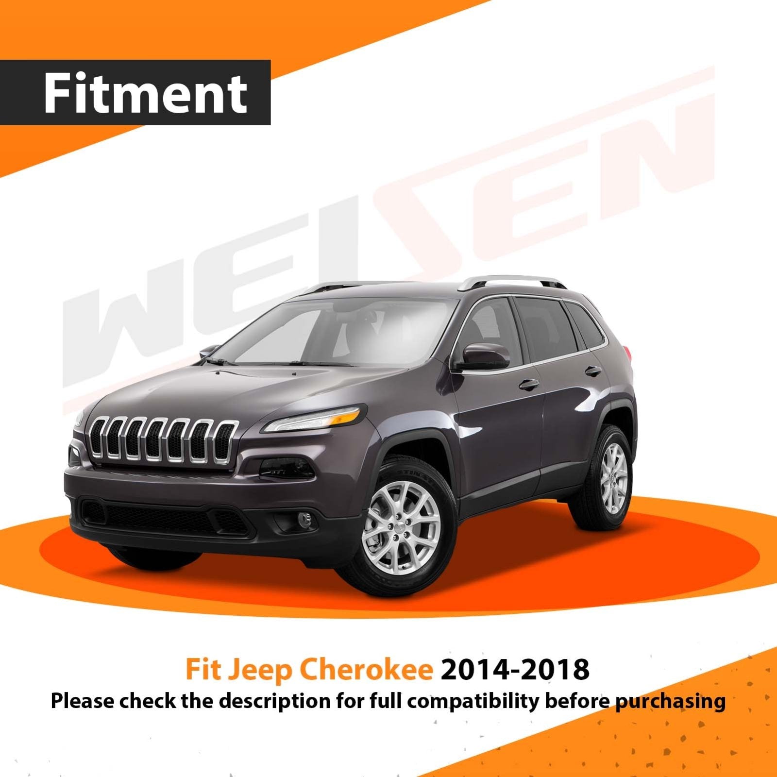 2014 - 2018 Jeep Cherokee Latitude/Limited/Sport/Trailhawk Plug&Play Vehicle - Side 4 - Pin Trailer Wiring Harness - WeiSen - 70206048