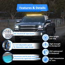 2014 - 2020 Can - Am COMMANDER 1000 800 (G1) Spot Flood Amber White Strobe 42" Dual Row Curved 240w LED Light Bar Kit - WeiSen - 80101009+70202020