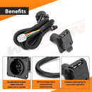 2014 - 2020 Nissan Pathfinder INFINITI QX60 Plug&Play Vehicle - Side 7 - Way RV Blade Trailer Wiring Harness - WeiSen - 70206070