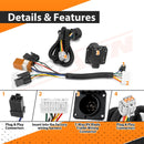 2014 - 2020 Nissan Pathfinder INFINITI QX60 Plug&Play Vehicle - Side 7 - Way RV Blade Trailer Wiring Harness - WeiSen - 70206070