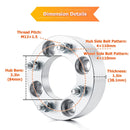 2014 - 2023 2025 Honda Pioneer 500/520/700/700 - 4 | 2Pcs 1.5" 4x110mm Wheel Spacers | 6061 - T6 Forged Aluminum - WeiSen - 80403030