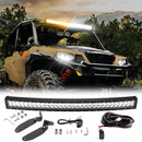 2014 - 2023 Polaris RZR 900 XP1000 Spot Flood Amber White Strobe 32 Inch Dual Row Curved 180w LED Light Bar - WeiSen - 80101004+70202019