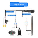 2014 - 2023 Polaris RZR 900 XP1000 Spot Flood Amber White Strobe 32 Inch Dual Row Straight 180w LED Light Bar - WeiSen - 80101004+70202018