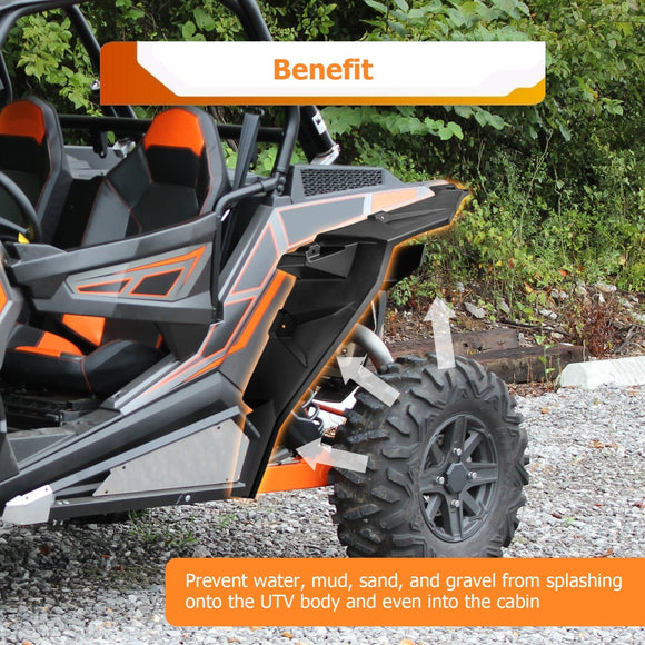 2014 - 2023 Polaris RZR XP 1000/Turbo/S 1000/900/900 S Bolt - On Rear Extended Fender Flares - WeiSen - 80314004