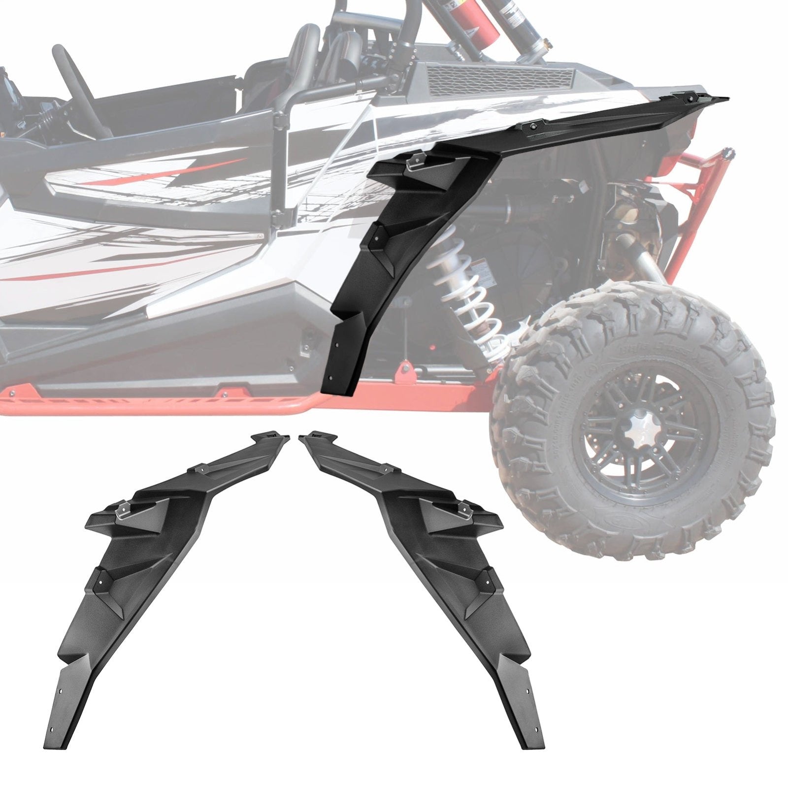 2014 - 2023 Polaris RZR XP 1000/Turbo/S 1000/900/900 S Bolt - On Rear Extended Fender Flares - Weisen