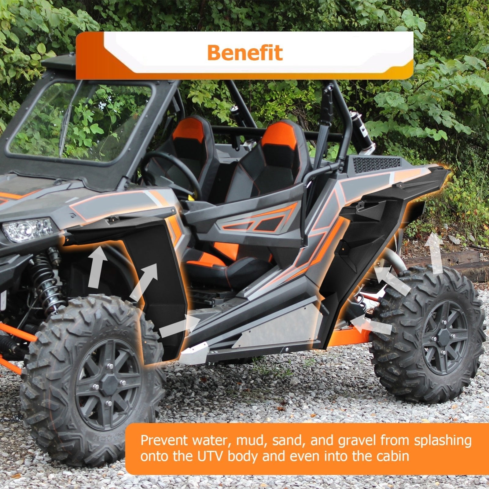 2014 - 2023 Polaris RZR XP 1000/Turbo/S 1000/900/900 S Front & Rear Extended Fender Flares - Weisen