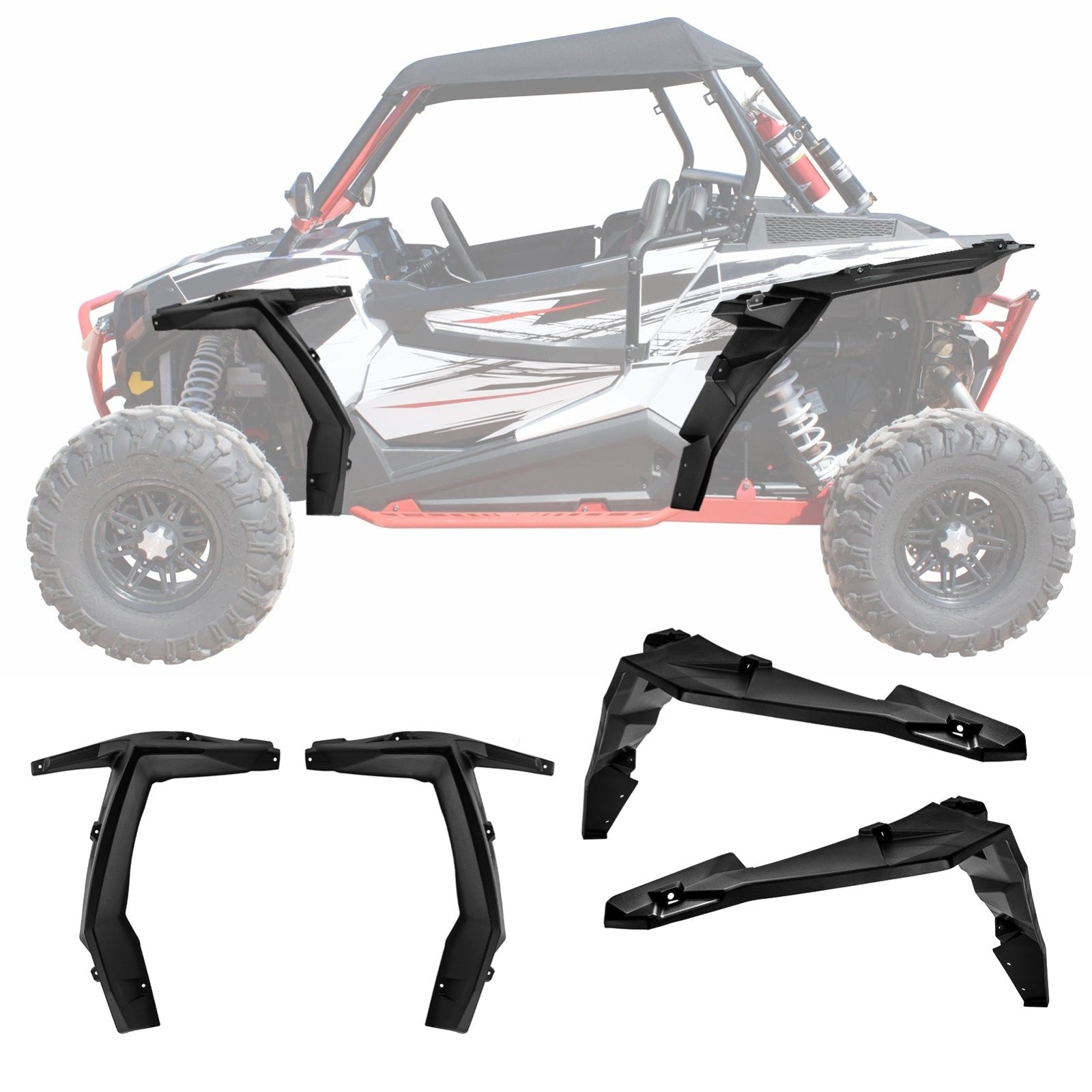 2014 - 2023 Polaris RZR XP 1000/Turbo/S 1000/900/900 S Front & Rear Extended Fender Flares - Weisen