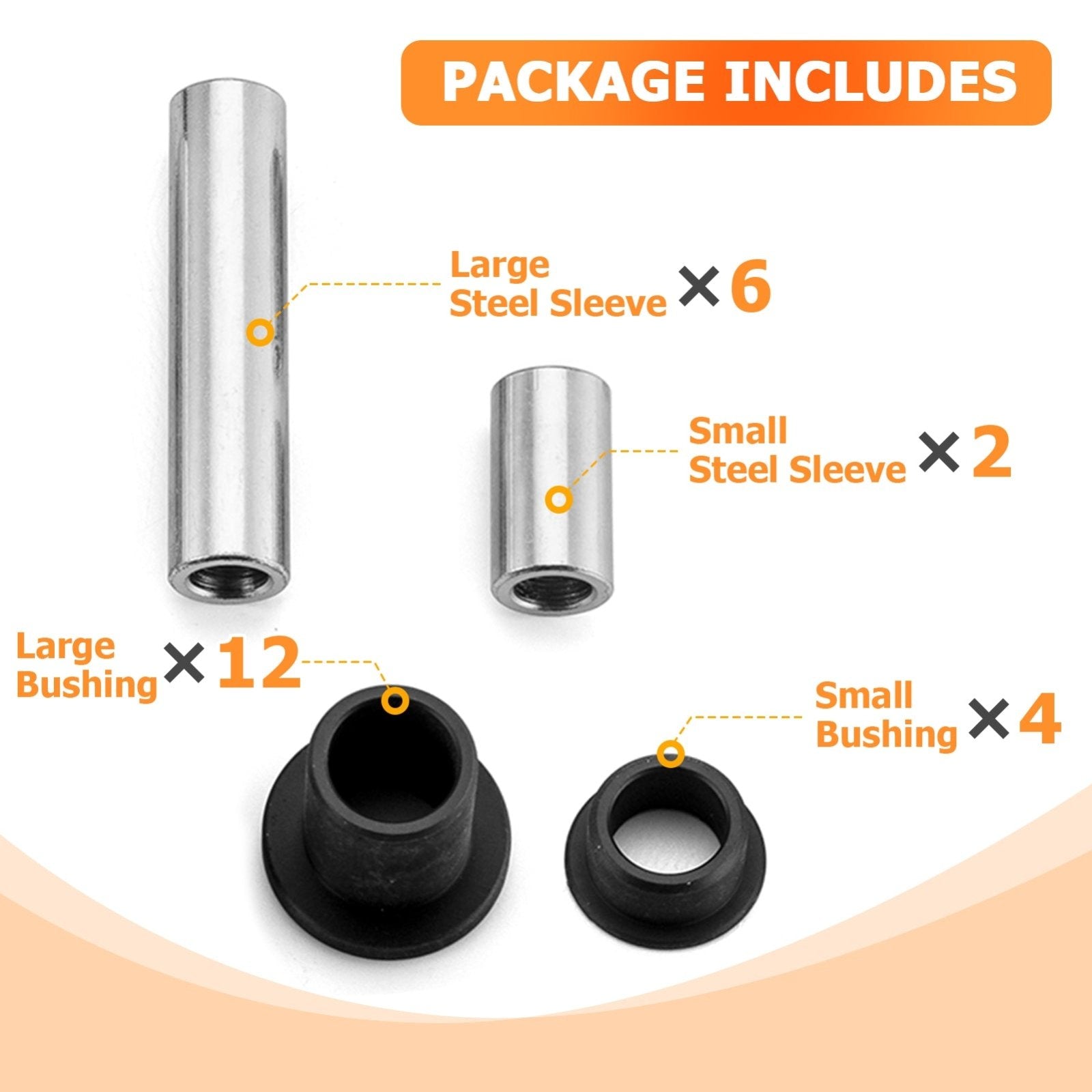 2014 - 2023 Polaris RZR XP 1000/XP 4 1000 UTV Abrasion Resistant Front A - Arm Bushing Kit - Weisen