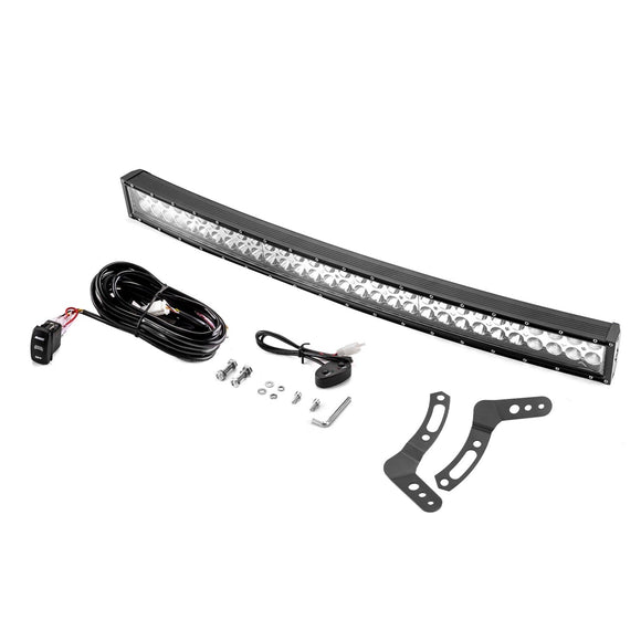 2014 - 2023 Polaris RZR XP1000 RZR 900 S900 S1000 EPS Spot Flood Amber White Strobe 32" Curved 180w LED Light Bar - WeiSen - 80101011+70202019