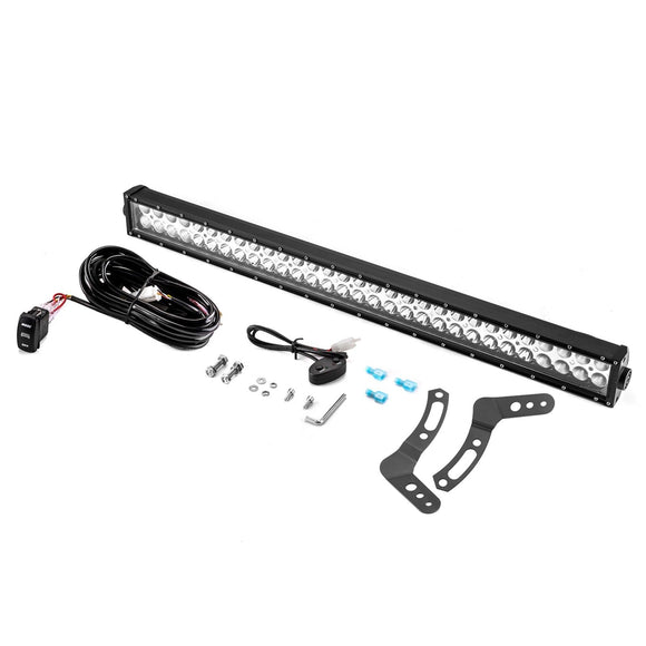 2014 - 2023 Polaris RZR XP1000 RZR 900 S900 S1000 EPS Spot Flood Amber White Strobe 32" Straight 180w LED Light Bar - WeiSen - 80101011+70202018