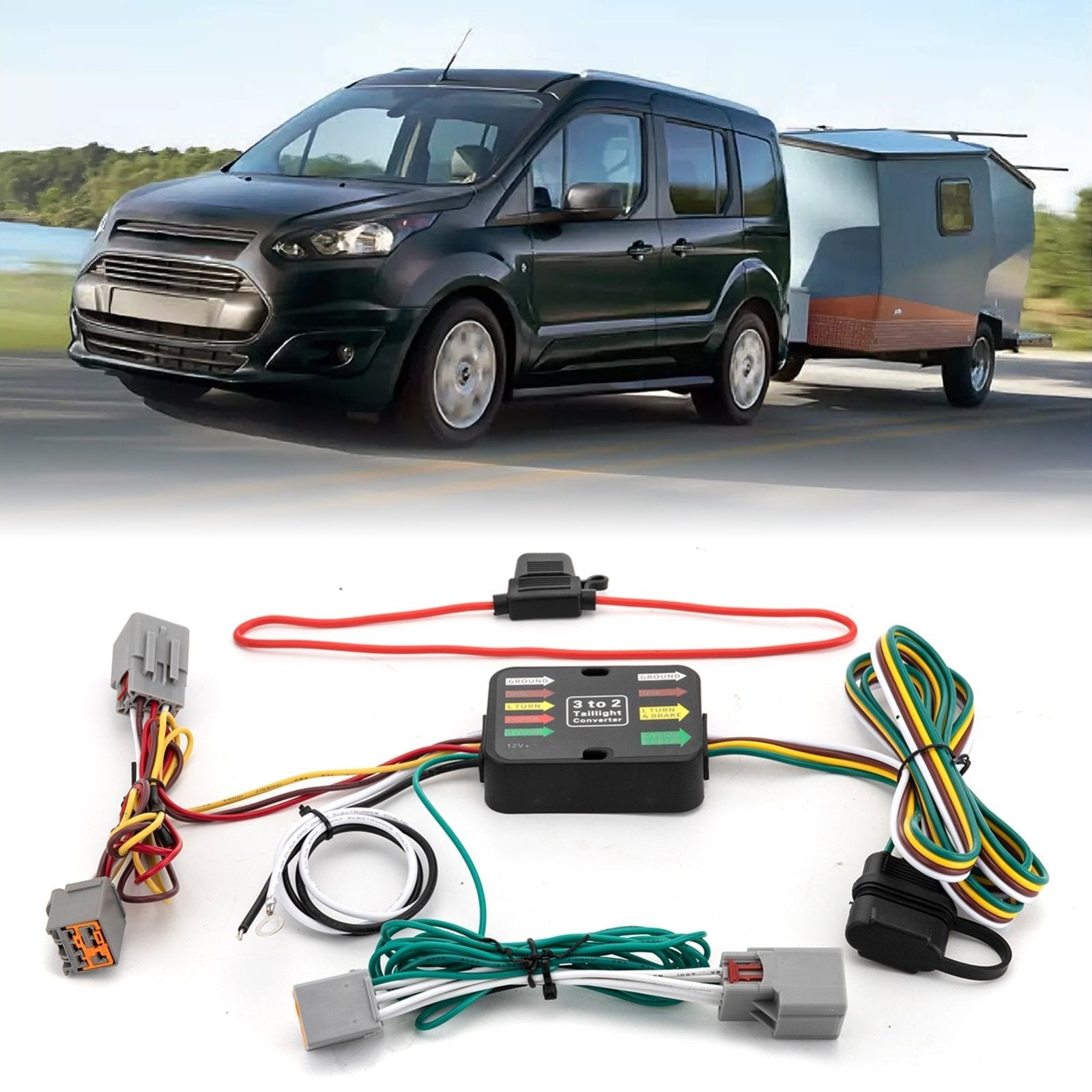 Transit Plug 2014-2023 Ford Transit Connect Plug&Play Vehicle-Side Custom 4-Pin Tra ...