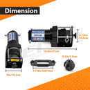 2014 - 2024 Honda Rancher Foreman Rubicon TRX420/500/520 UTV ATV 3000lb 12V Electric Winch Kit - WeiSen - 80310036