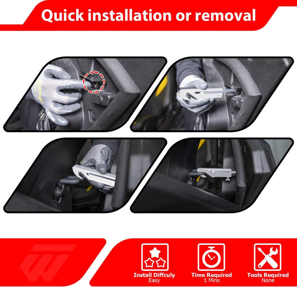 2014 - 2024 Polaris RZR 570/800/900/1000/Turbo/XP UTV 4 - 6" Adjustable Aluminum Cooling Door Latch - WeiSen - 80307020