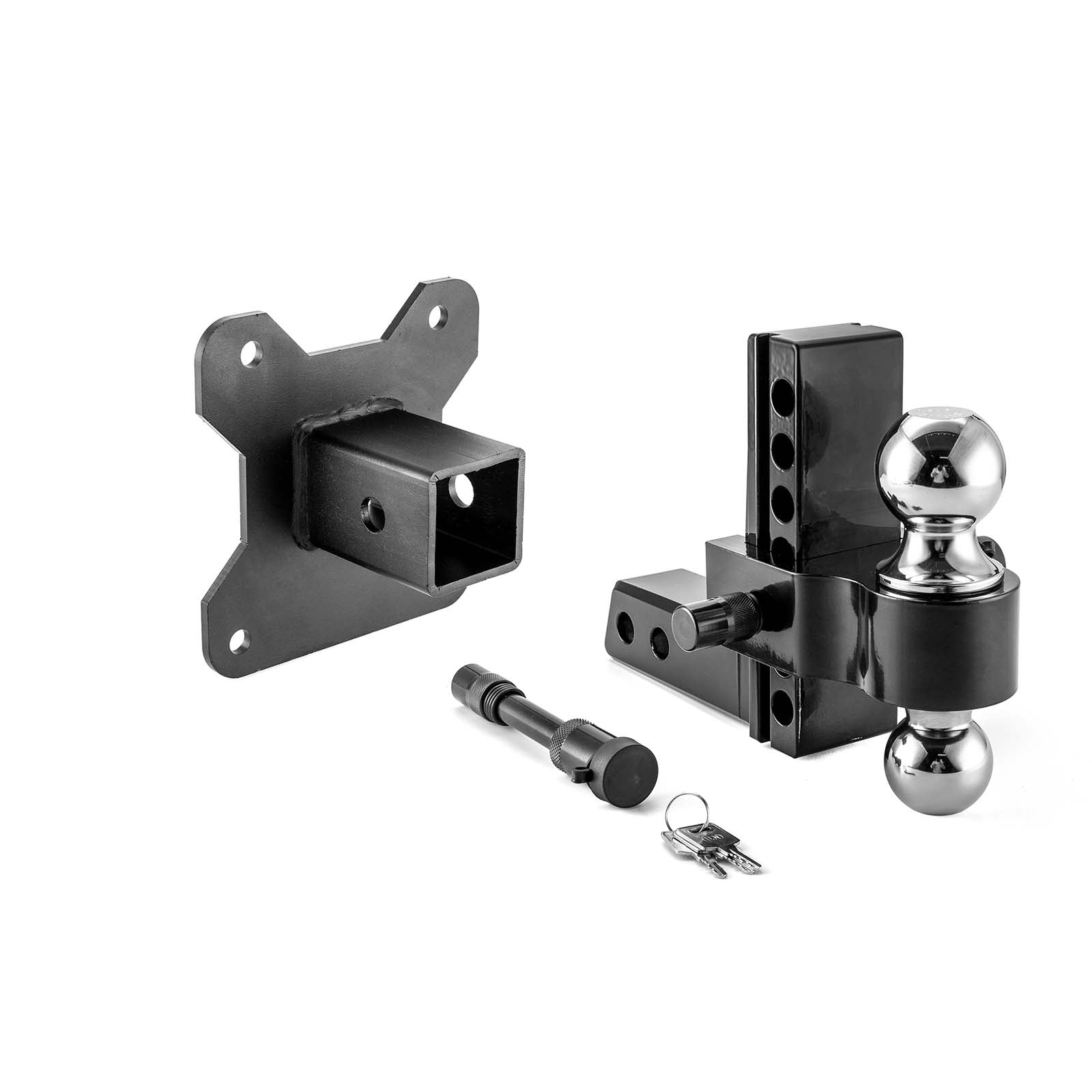 2014 - 2024 Polaris RZR XP 1000 Heavy - Duty Steel Rear Adjustable Trailer Hitch Ball Mount 2" Receiver Kit - Weisen