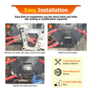 2014 - 2024 Polaris RZR XP 1000 / XP 4 1000 Heavy - Duty Steel 2" Rear Tow Receiver Hitch & Shackle Hitch Receiver - WeiSen - 80107007+70304017