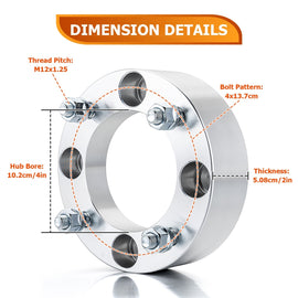 2014 - 2025 Kawasaki Teryx 800 / Teryx4 800 | 2Pcs 1.5" 2.0" Wheel Spacers 4x137mm | 6061 - T6 Forged Aluminum - WeiSen - 80403038