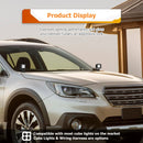 2015 - 2019 Subaru Outback White&Amber Strobe 3.5 Inch LED Hood Hinge Ditch Light Pods w/ Wiring Harness Kit - WeiSen - 70104058+70201013