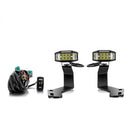 2015 - 2019 Subaru Outback White&Amber Strobe 3.5 Inch LED Hood Hinge Ditch Light Pods w/ Wiring Harness Kit - WeiSen - 70104058+70201013