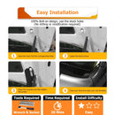 2015 - 2019 Subaru Outback White&Amber Strobe 3.5 Inch LED Hood Hinge Ditch Light Pods w/ Wiring Harness Kit - WeiSen - 70104058+70201013