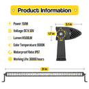 2015 - 2022 Chevrolet Colorado GMC Canyon 31" LED Light Bar Lower Bumper Mount Kit - Weisen - ZT038+LED014+WI001-A