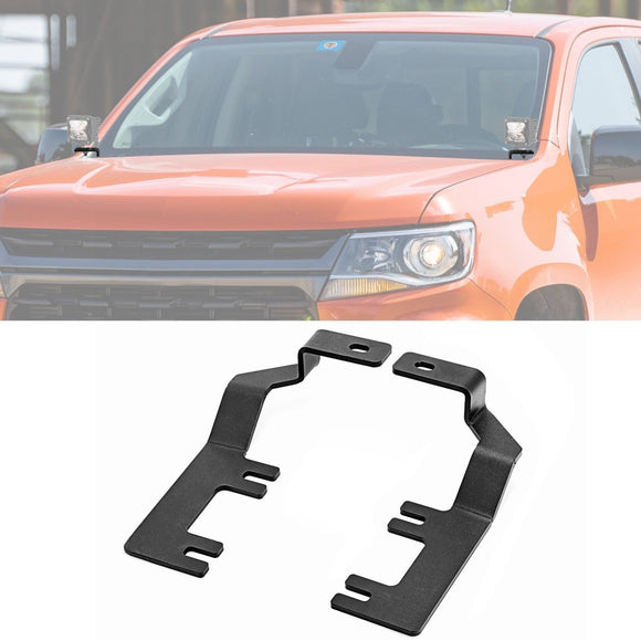 2015 - 2022 Chevrolet Colorado GMC Canyon Hood Ditch Fog Light Pod Bracket Mount - WeiSen - ZT106