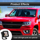 2015 - 2022 Chevrolet Colorado GMC Canyon Hood Ditch Fog Light Pod Bracket Mount - WeiSen - ZT106